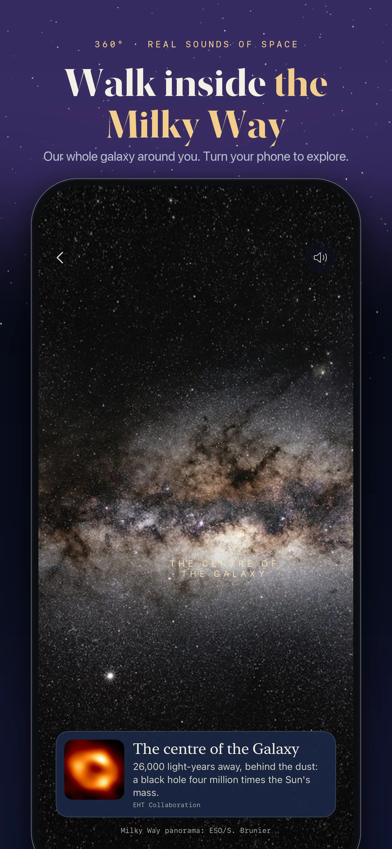 A space walk inside the Milky Way